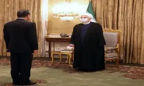 دیدار وزیر امور خارجه چین با روحانی/ تصاویر