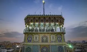 گل‌آرایی حرم منور رضوی در آستانه میلاد صاحب الزمان(عج)/ تصویر