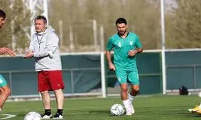 شجاع خلیل‌زاده تنها ملی‌پوش بدون ماسک/ عکس