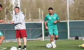 شجاع خلیل‌زاده تنها ملی‌پوش بدون ماسک/ عکس