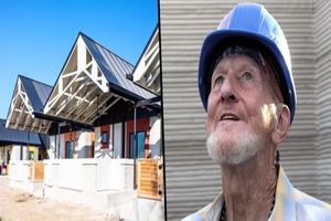 پیرمرد  بی خانمان نخستین ساکن خانه 3D شد