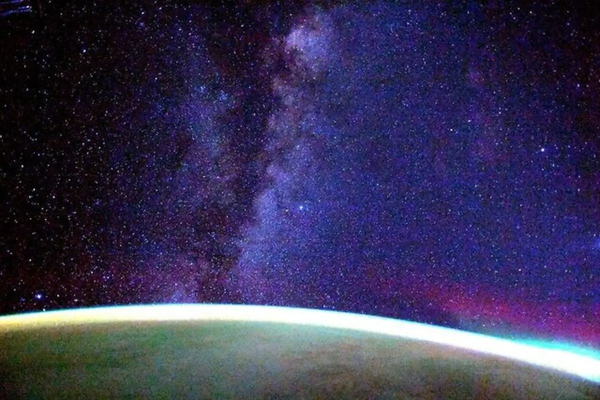 کهکشان راه شیری از منظر ایستگاه فضایی بین‌المللی