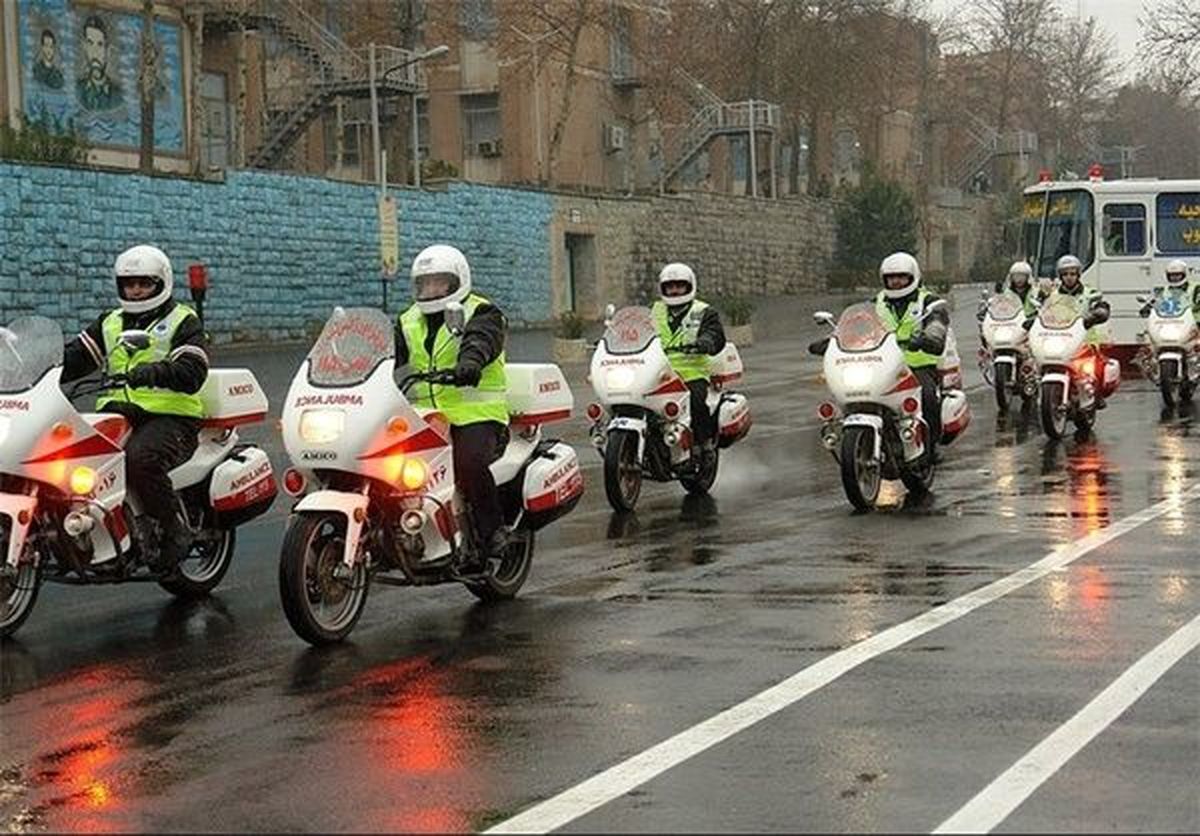 رونمایی از 200 دستگاه موتورلانس در تهران/ زمان رسیدن نیروهای اورژانس به محل حوادث کاهش می یابد