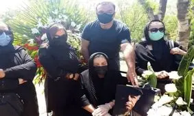 محسن قاضی‌مرادی در قطعه هنرمندان به خاک سپرده شد/ عکس