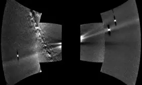 منظره حلقه گرد و غبار در مدار زهره