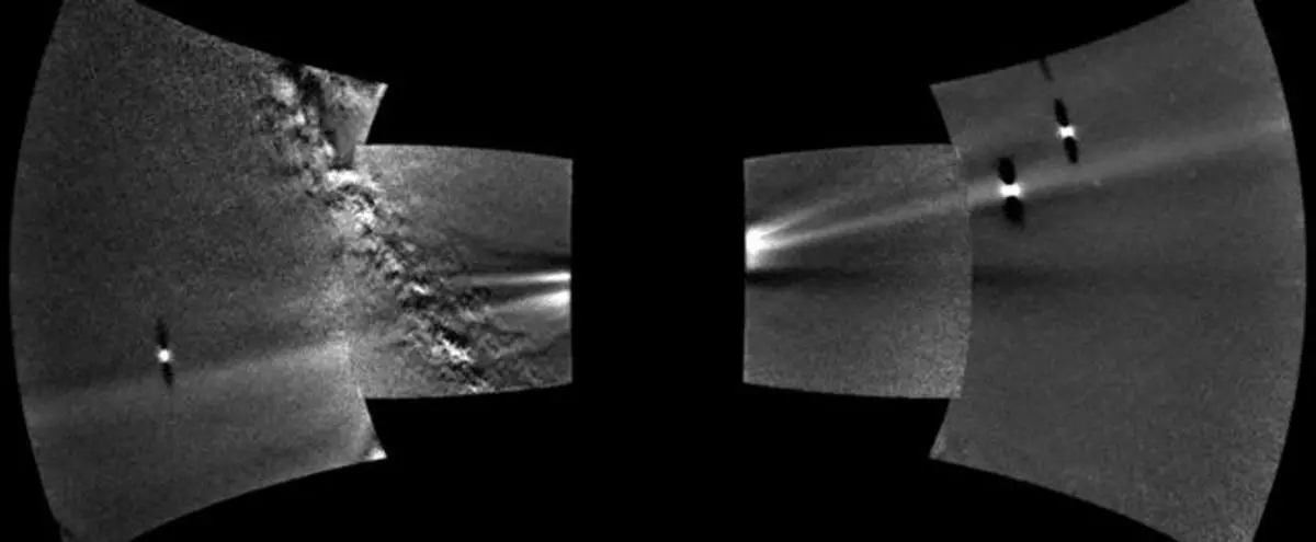 منظره حلقه گرد و غبار در مدار زهره
