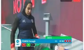 وزنه برداری قهرمانی آسیا/ ششمی فروغ یونسی در یک ضرب ۷۱ کیلوگرم