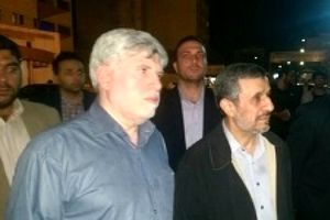 حضور احمدی نژاد در بیمارستان بقیه الله برای دیدار و عیادت از بقایی
