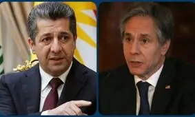 گفت‌و‌گوی بلینکن و بارزانی درباره حملات پی‌درپی به نیروهای آمریکایی در عراق