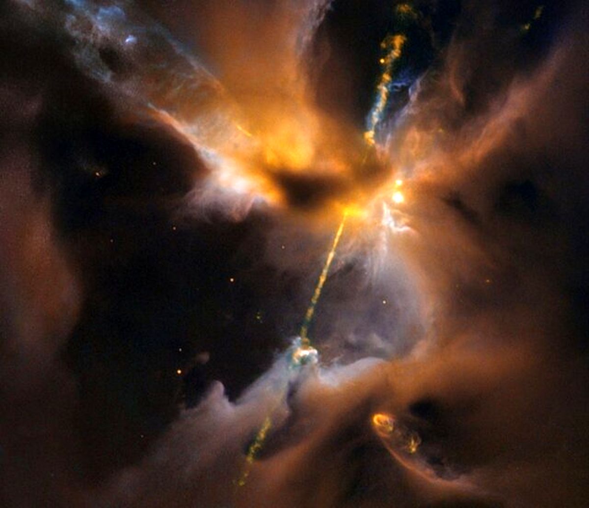 تصویری از یک شمشیر نوری کهکشانی