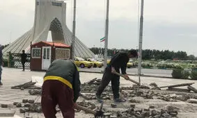 تایید تخریب سنگ‌فرش پارکینگ اختصاصی برج آزادی
