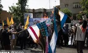 برگزاری مراسم خودجوش روز قدس در تهران/ عکس و ویدئو