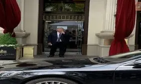 سیگار کشیدن نماینده روسیه پیش از شروع دور چهارم مذاکرات وین/ عکس