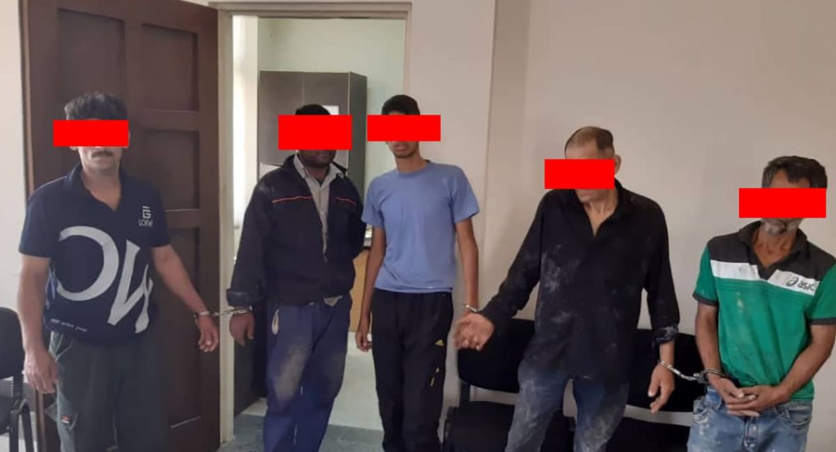 دستگیری ۵ سارق حرفه ای آبادان