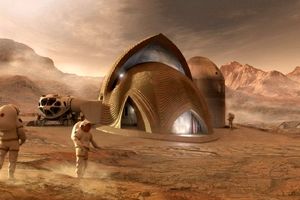 ساخت زیستگاه برای فضانوردان به کمک منابع بومی مریخ و پرینت سه‌بعدی