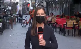 افتادن پیک دوچرخه پشت سر برنامه پخش زنده/ ویدئو