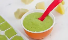 پوره نخود سبز و نعنا