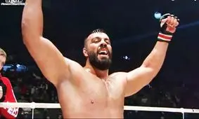 علی‌اکبری با ضربات سهمگین حریف آمریکایی را ناک اوت کرد