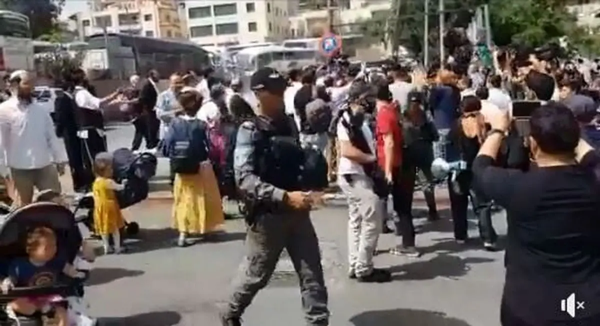 تغییر مسیر راهپیمایی "تحریک‌آمیز" یهودیان در قدس/ حضور اعضای کنست در محله الشیخ جراح