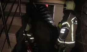 آتش سوزی در انبار قوطی شیر خشک در پامنار