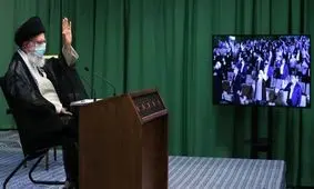 تصویری از رهبر انقلاب در دیدار رمضانی با دانشجویان/ عکس