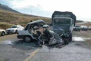 حادثه رانندگی محور جوانرود یک کشته و ۳ زخمی به جا گذاشت