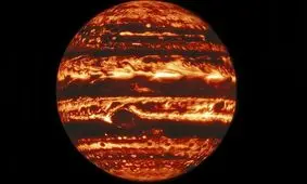 انتشار تصاویر خیره‌کننده از سیاره مشتری در طیف‌های نوری متفاوت