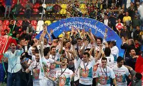 مس برای چهارمین فصل پیاپی قهرمان لیگ برتر فوتسال شد