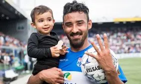 رضا قوچان نژاد، خوش پوش‌ترین بازیکن در لیگ هلند/ ویدئو