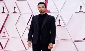 فرش قرمز اسکار ۲۰۲۱؛ ریزاحمد در کنار همسرش فاطمه فرحین میرزا