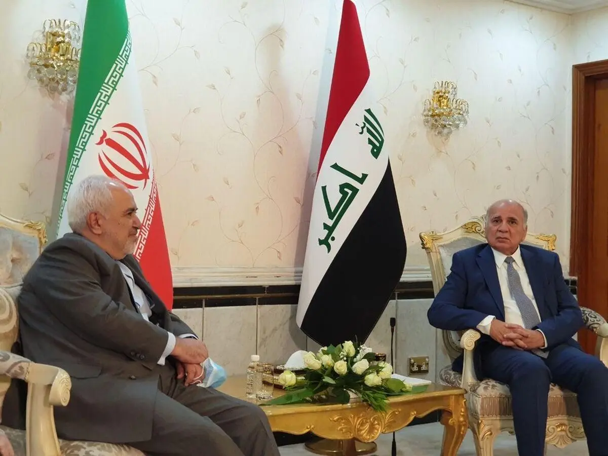 ظریف: از نقش مهم عراق در منطقه استقبال می‌کنیم/ تأکید بر پیگیری پرونده ترور شهید سلیمانی