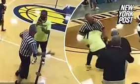 ضرب و شتم داور مسابقه بسکتبال دختران / ویدئو