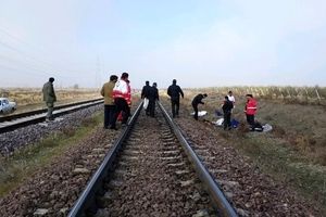 برخورد مرگبار قطار با عابر در قزوین