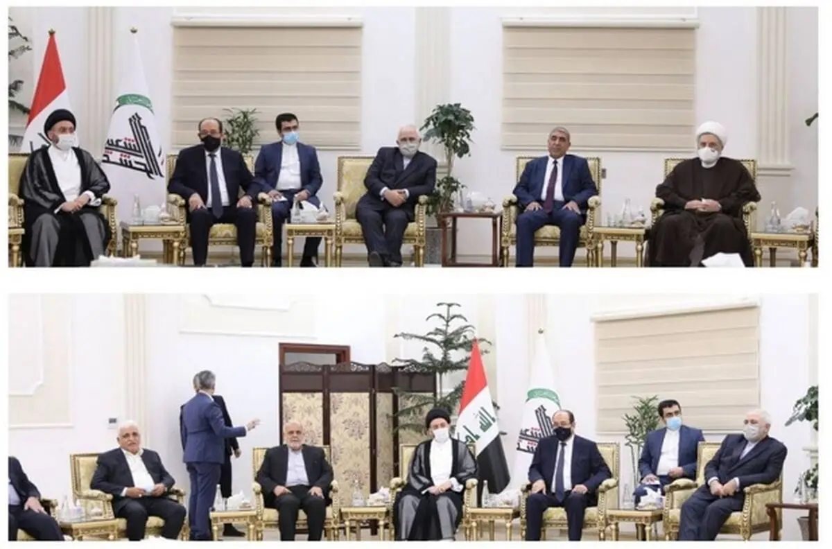 دیدار ظریف با شماری از رهبران سیاسی عراق