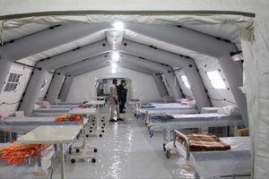 بیماران حاد تنفسی در بیمارستان صحرایی همدان ویزیت می‌شوند