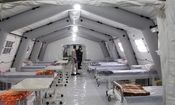 بیماران حاد تنفسی در بیمارستان صحرایی همدان ویزیت می‌شوند