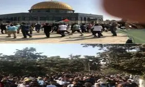 فیلم/«باب حطه» مسجد الاقصی به روی فلسطینیان باز شد