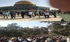 فیلم/«باب حطه» مسجد الاقصی به روی فلسطینیان باز شد