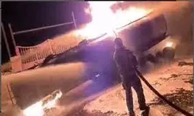 مهار آتش‌ سوزی تانکر سوخت در شهر ری