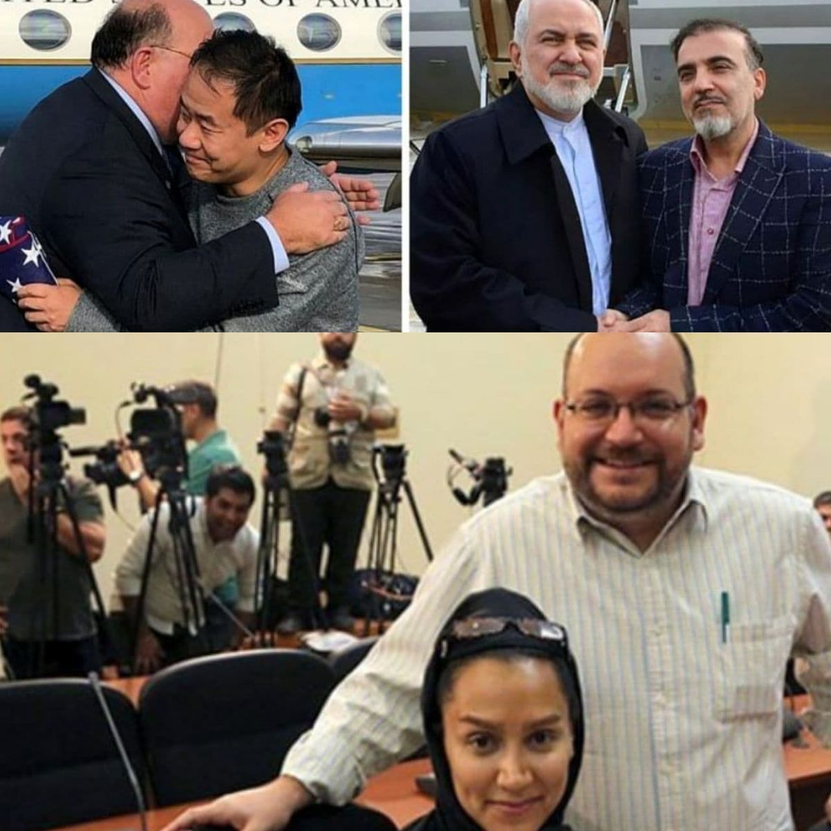 تمامی زندانیان مبادله شده بین ایران و آمریکا