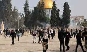 درگیری‌ها در قدس چند ساعت پس از اعلام آتش بس/ هلال احمر: در این درگیری ها ۸۳ فلسطینی زخمی شدند