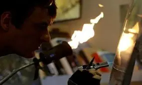 نقاشی با شعله‌های آتش!