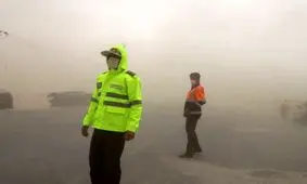 وزش طوفان منجر به اختلال تردد در شمال و شرق اصفهان شد