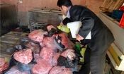 کشف و معدوم 250 کیلوگرم گوشت فاسد و غیر مصرف انسانی در ملکان