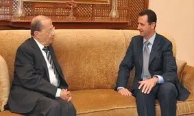 پیام تبریک اسد به میشل عون به مناسبت عید مقاومت