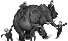 هر روز یک حکایت/ داستان فیل در تاریکی