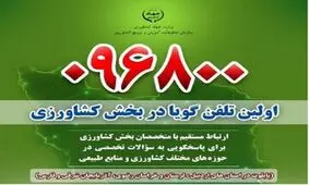 راه اندازی نخستین سامانه تلفن گویای کشاورزی کشور در آذربایجان شرقی