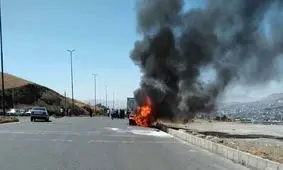 روشن کردن سیگار در حین سوختگیری با گاز مایع, خودروی سواری را به آتش کشید