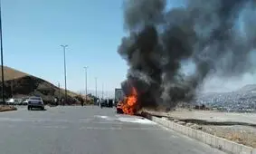 روشن کردن سیگار در حین سوختگیری با گاز مایع, خودروی سواری را به آتش کشید