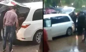 صدای عجیب از داخل تابوت مراسم خاکسپاری را برهم زد!